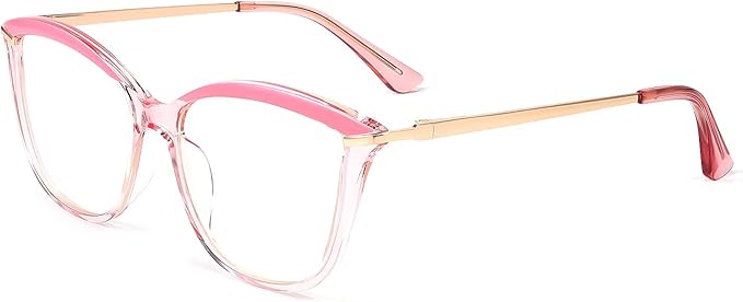 FEISEDY Blue Light Blocking Glasses Computer Glasses Women Men Cateye TR90 Frame B2772