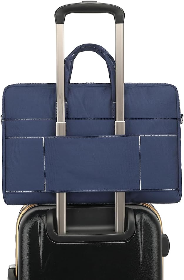 15-15.6 inch Laptop Shoulder Bag, for MacBook Pro 16, Hp Lenovo Dell 14 inch Waterproof Messenger Bag Case Sleeve (Dark blue)
