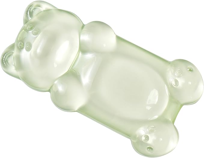 Ergonomic Silicone Gel Mouse Wrist Rest –Green Clear Cute Bear Mouse Wrist Rest, Comfort & Support for Typing and Gaming