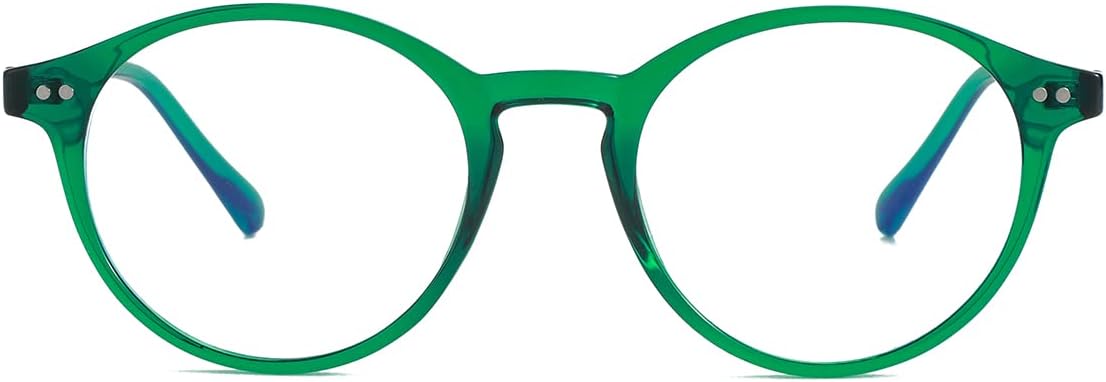 Gleyemor Blue Light Glasses for Men Women, Vintage Round Frame Computer Eyeglasses