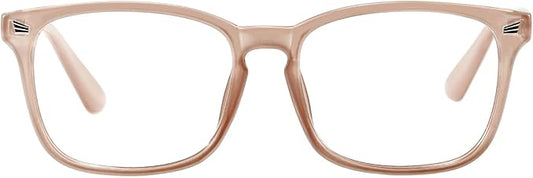 TIJN Blue Light Blocking Glasses for Women Men Square Frame Nerd Eyeglasses Anti Blue Ray Computer Screen Glasses