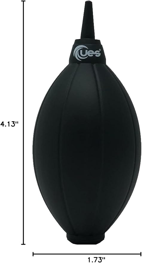 UES Camera Air Blower Dust Blaster for DSLR, SLR, Mirrorless Camera Lens & Sensor Cleaning | Premium Rubber Squeeze Bulb Dust Pump for Keyboards, Watches, Coffee Grinders & Electronics - Black - Image 10