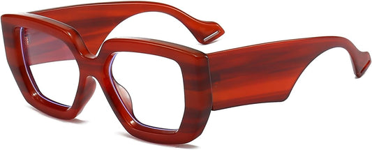 AIEYEZO Thick Frame Blue Light Glasses Men Women, Fashion Square Computer Eyeglass Anti Eyestrain & Prevent Headache