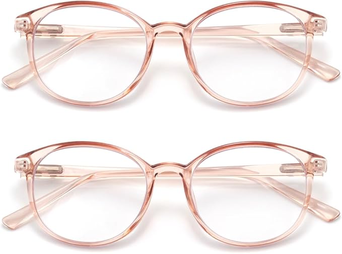 Blue Light Blocking Glasses Round Women Men Computer Glasses Anti Eye Strain/UV/Glare Gaming Glasses