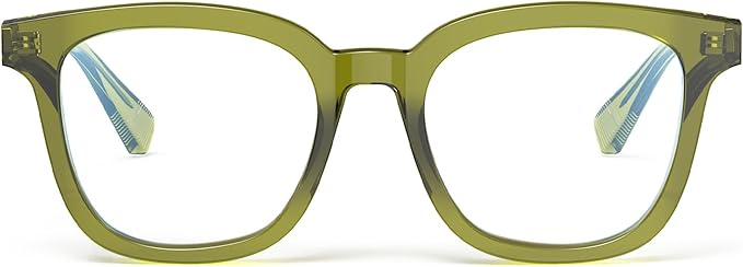 VISOONE Square Blue Light Blocking Glasses TR90 Anti Glare Computer Gaming for Women Men NOE