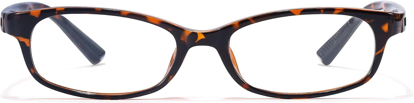 SODQW Office-Siren Blue Light Glasses for Women, Rectangle Frame, Y2K Small Eyewear, Anti Eyestrain Computer Glasses