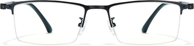Cyxus Blue Light Blocking Glasses for Men Woman Semi Rim Computer Gaming Office Study Eyeglasses with UV Protection 8001