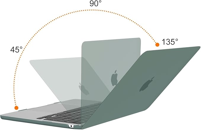 MOSISO Compatible with MacBook Air 13 inch Case M5 2026 M4 2025 M3 M2 2024-2022 A3449 A3240 A3113 A2681,Hard Shell&Keyboard Cover&Screen Film&Pouch for MacBook Air 13.6 inch Case, Emerald Green
