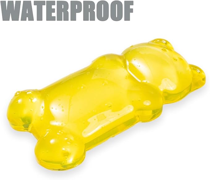 Ergonomic Silicone Gel Mouse Wrist Rest –Yellow Clear Cute Bear Mouse Wrist Rest, Comfort & Support for Typing and Gaming