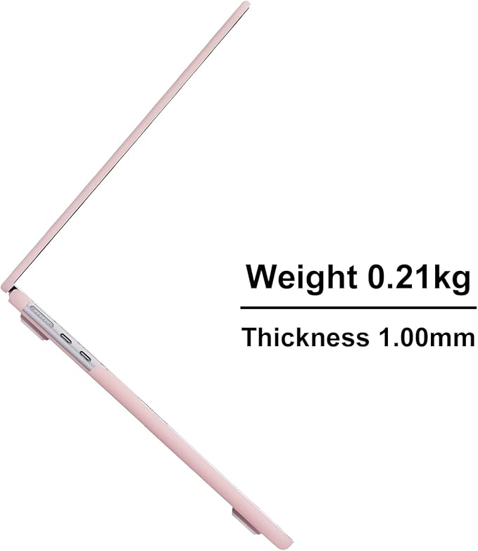 EooCoo Case Compatible with MacBook Air 13 inch M5 2026-2022 Release M4 M3 M2 A3449 A3240 A3113 A2681, Hard Shell&Keyboard Skin Cover&Screen Protector for Mac Air 13.6 inch, Matte Dusty Pink
