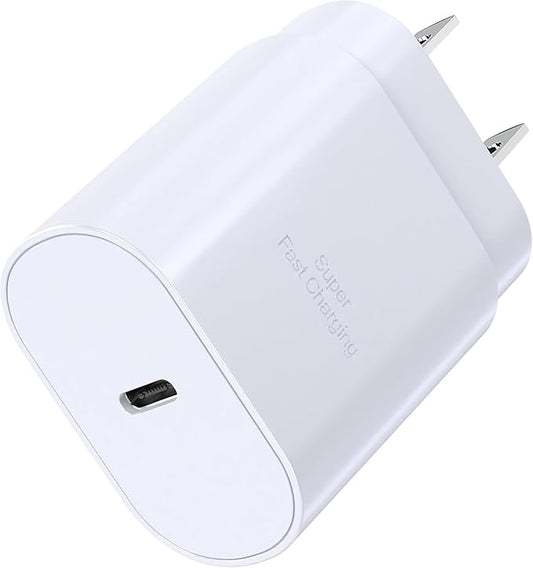 TT&C USB C Block 30W PD3.0 Fast Charger, Type C Plug Cube Wall Adapter Power Brick Compatible with iPhone 17, 17e, 17 Pro Max, 16, 16e, 15, 14, 13, 12, iPad, mini, Galaxy S26 S25, S24