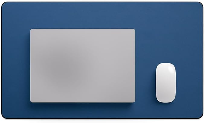 Jotsome Leather Desk Pad Mat, Non-Slip Desk Blotter Pad - Desk Protector for Office, Home, Laptop, and Desktop (Midnight Blue, 24" x 14")
