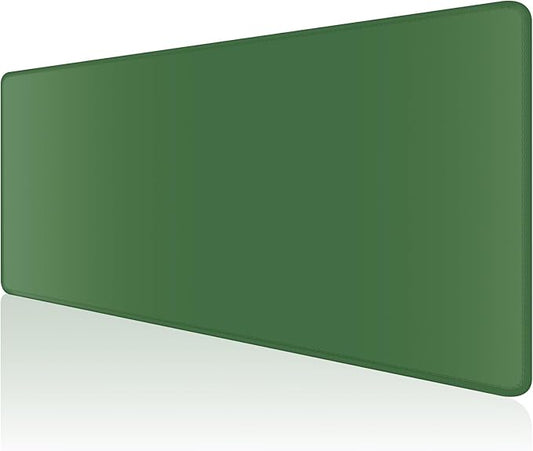 Dapesuom Large Gaming Mouse Pad, Extended Mouse Mat with Stitched Edges, Full Size Keyboard Pad with Non-Slip Base, Big XXL Computer Desk Mats for Gamer, Laptop, Office, 31.5 x 15.7in, Forest Green