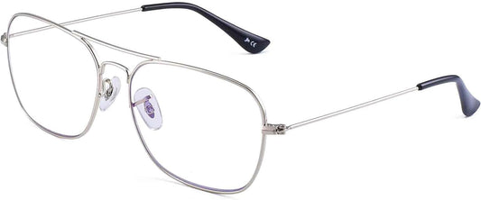 JM Aviator Blue Light Blocking Computer Glasses, Square Eye Protect Video Eyeglasses Anti Glare Men Women