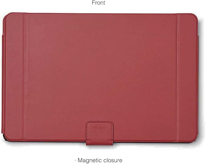 4-in-1 Laptop Screen Shade – Original Lux Hood – Sun, Privacy, Heat & Contrast Protection, Freestanding with Pocket, Fits 12–14” MacBook & PC, Patented, Red | PHILBERT Danish Design