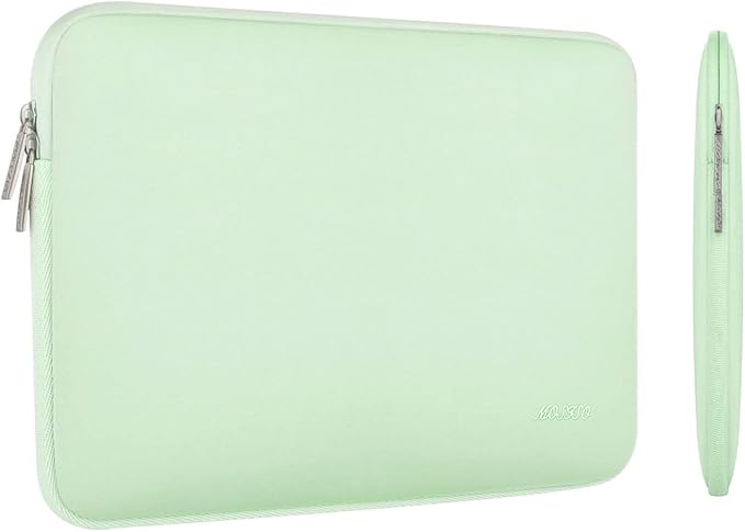 MOSISO Laptop Case 15 inch, 15 inch Laptop Sleeve Bag Compatible with MacBook Air M5 A3448 M4 A3241 M3 A3114 M2 A2941 2026-2023, Dell XPS, Neoprene Computer Sleeve Bag with Small Case, Honeydew Green