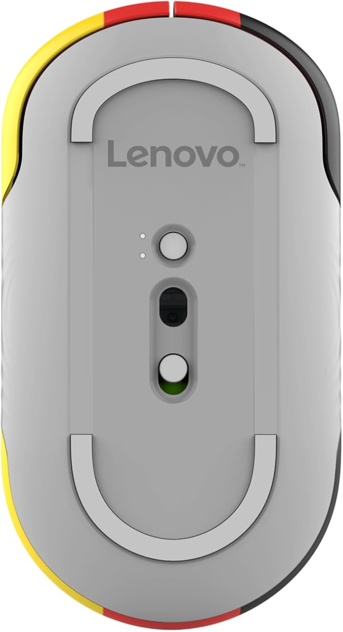 Lenovo 350 Bluetooth Silent Mouse (Fan Edition), Wireless Ergonomic Ambidextrous Design, Bluetooth 5.3, Adjustable DPI up to 2400, 36 Month Battery Life, Recycled Materials, German Flag
