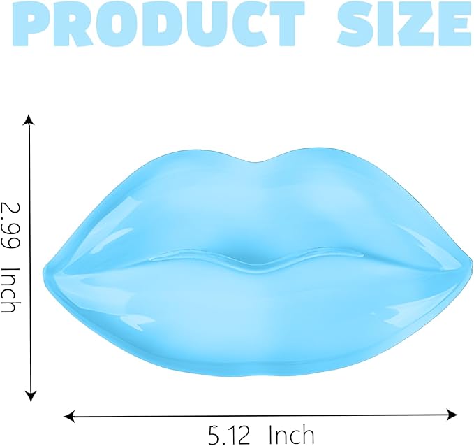 Gel Wrist Rest for Keyboard and Mouse Transparent Blue Lip Elbow Pad Cushion Ergonomic Cute Clear Cool Mouse Wrist Pad Silicone Non-Slip Support for Computer Gaming Home Office Women Girl Hand Pillow