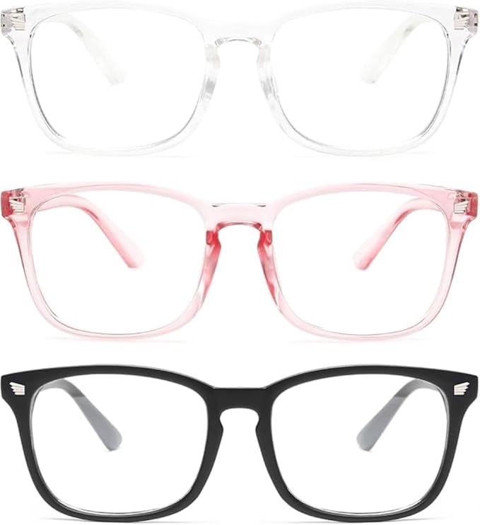 Gaoye Eyewear Frames for Men - Blue Light Blocking Square Glasses, Anti UV Ray Computer Gaming, Blue Blockers for Women