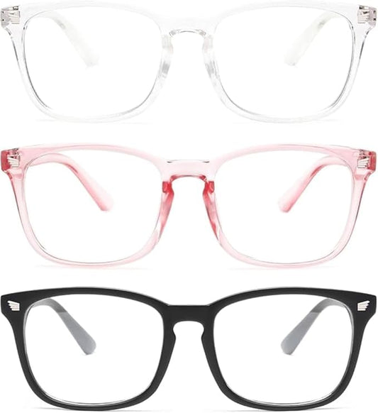 Gaoye Eyewear Frames for Men - Blue Light Blocking Square Glasses, Anti UV Ray Computer Gaming, Blue Blockers for Women