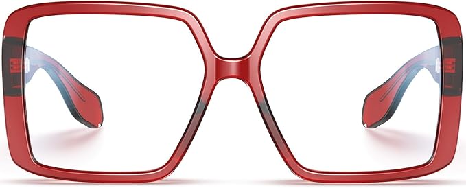 VISOONE Oversized TR90 Blue Light Blocking Glasses Fashion Accessories Non Prescription for Women Harvard