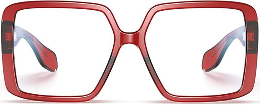 VISOONE Oversized TR90 Blue Light Blocking Glasses Fashion Accessories Non Prescription for Women Harvard