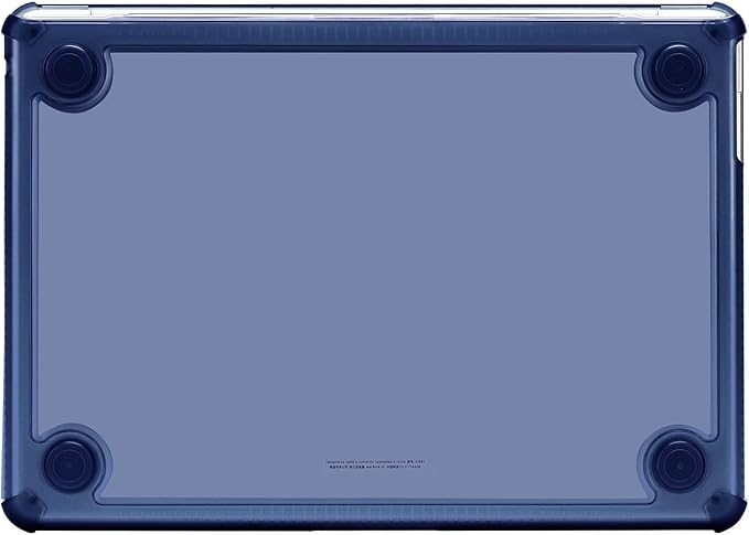 MOSISO Compatible with MacBook Air 13 inch Case M5 2026 M4 2025 M3 M2 2024-2022 A3449 A3240 A3113 A2681,3 in 1 Kit Crack-Resistant Heavy Duty Protective Plastic Hard Case with TPU Bumper, Navy Blue