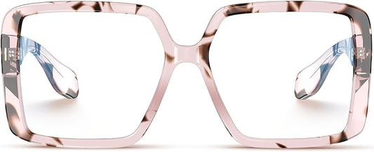 VISOONE Oversized TR90 Blue Light Blocking Glasses Fashion Accessories Non Prescription for Women Harvard
