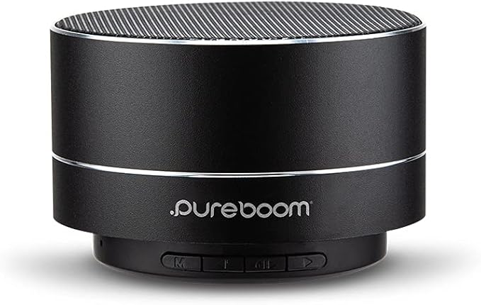 PureGear PureBoom Bluetooth Portable Speaker, Built-in Mic, HD Stereo Sound Wireless Mini Speaker for iPhone/iPad/Android Phones: Samsung Galaxy/Laptops/Tablets and More Bluetooth Devices