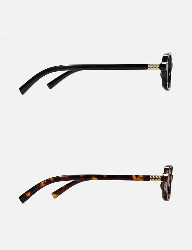 Slocyclub Square Blue Light Blocking Glasses for Women Men Vintage Rectangular Frame Eyeglasses Retro Small Square Glasses