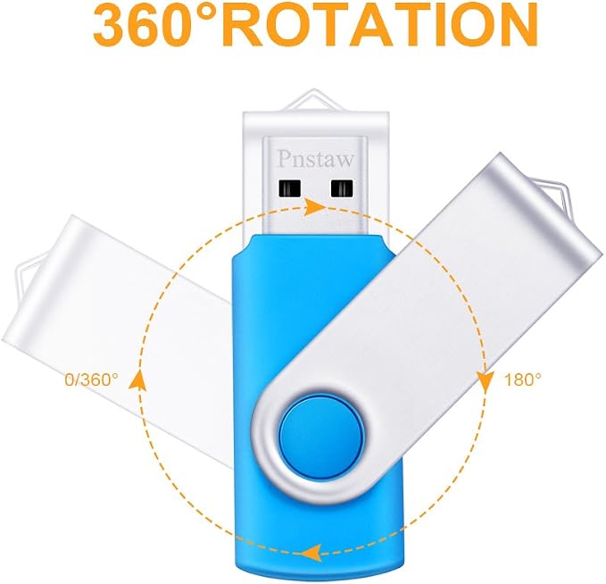 (NOT 512GB) Flash Drive 512MB USB 2.0 10 Pack Swivel Blank Memory Stick Pnstaw Bulk Thumb Drive Pen Drives Jump Drive for Data Storage, File Sharing(10 Pack,Multi-Color) (512MB) - Image 4