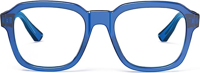 VISOONE Oversized Square Blue Light Blocking Glasses Fashion Computer Eyewear for Women and Men BENNETT