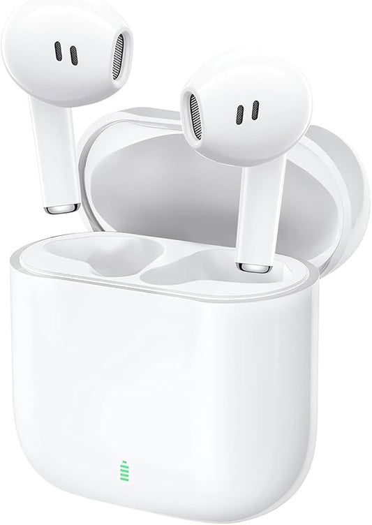 Wireless Earbuds, Bluetooth 5.4 Headphones In Ear with 4 ENC Noise Cancelling Mic, 48H HiFi Stereo Deep Bass Wireless Earphones, IPX8 Waterproof Fast Charge Mini Ear Buds Bluetooth Earbuds for iPhone
