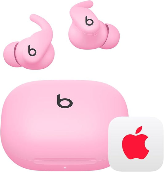 Beats - Powerbeats Fit - Wireless Noise-Cancelling Workout Earbuds with Ultimate Secure Fit with AppleCare+ (2 Years) - Power Pink