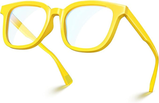 VISOONE Square Blue Light Blocking Glasses TR90 Anti Glare Computer Gaming for Women Men NOE