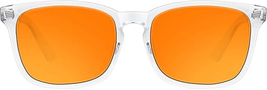 TIJN Blue Light Blocking Glasses Dual AR Coatings Amber Orange Lens for Computer Gaming