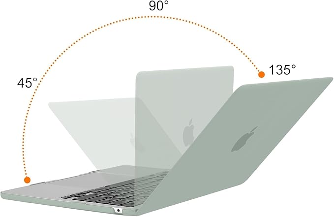 MOSISO Compatible with MacBook Air 13 inch Case M5 2026 M4 2025 M3 M2 2024-2022 A3449 A3240 A3113 A2681,Hard Shell&Keyboard Cover&Screen Film&Pouch for MacBook Air 13.6 inch Case, Antique Green