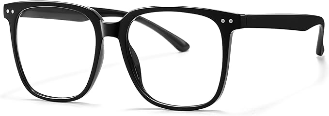 Oversized Square Blue Light Blocking Glasses for Women and Men - Gaming & Computer Anti-Fatigue