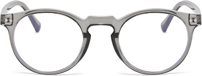 JOVAKIT Round Blue Light Glasses for Women Men Fashion Retro 90s Small Frame Computer Eyeglasses Anti Eyestrain
