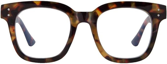 Madison Avenue Women Blue Light Glasses,Oversize Blue Light Blocker for Women, Anti Eyestrain & UV Protection Computer Eyeglasses Hanna (Tortoiseshell)