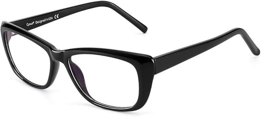 Cyxus Semi Rim Blue Light Glasses for Men Women TR90 Metal Frame UV Blocking Computer Glasses Clear Lens Square Eyewear