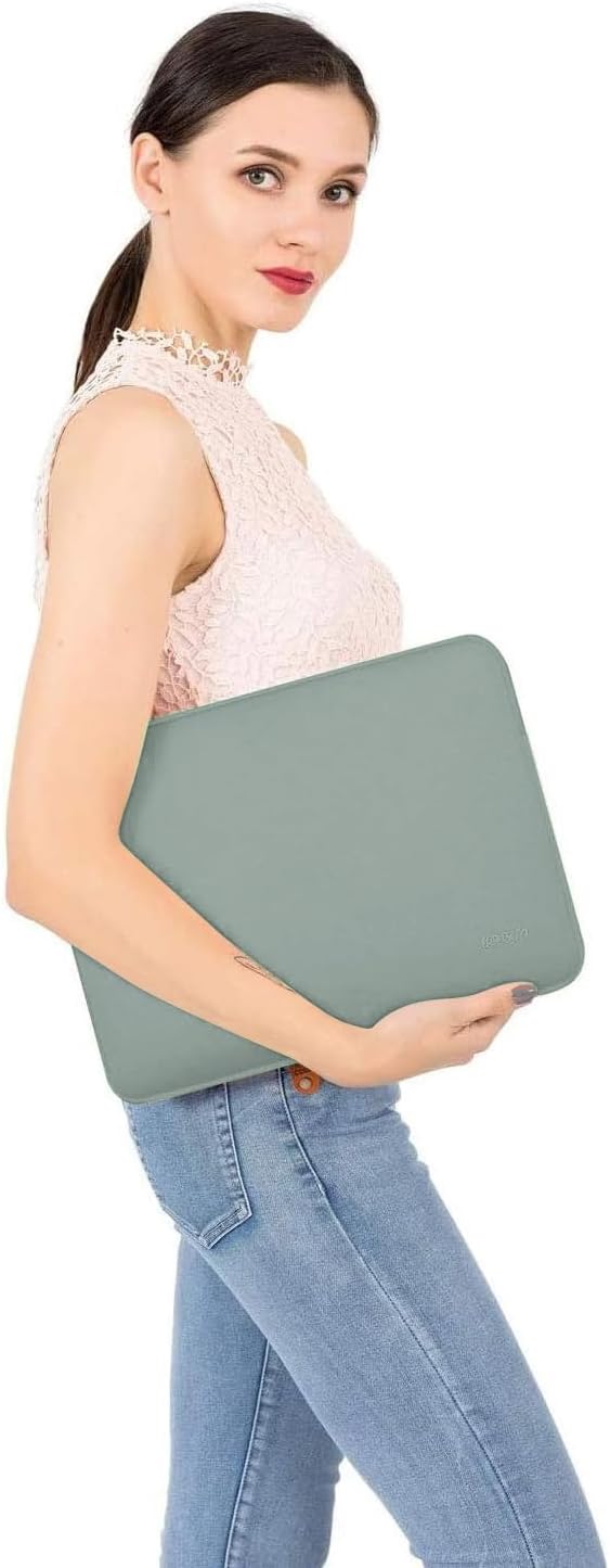 MOSISO Laptop Case 13 inch, 13 inch Laptop Sleeve Bag Compatible with MacBook Air M5 M4 M3 M2 M1 2026-2018 / Neo/Pro M2 M1 2026-2016, Neoprene Computer Sleeve Bag with Small Case, Antique Green