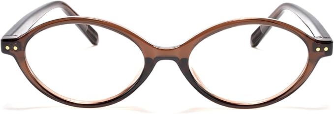 TIJN Olisa Blue Light Blocking Glasses for Women Men,Retro Oval Frame Bluelight Eyeglasses for Gaming/Computer/Screen
