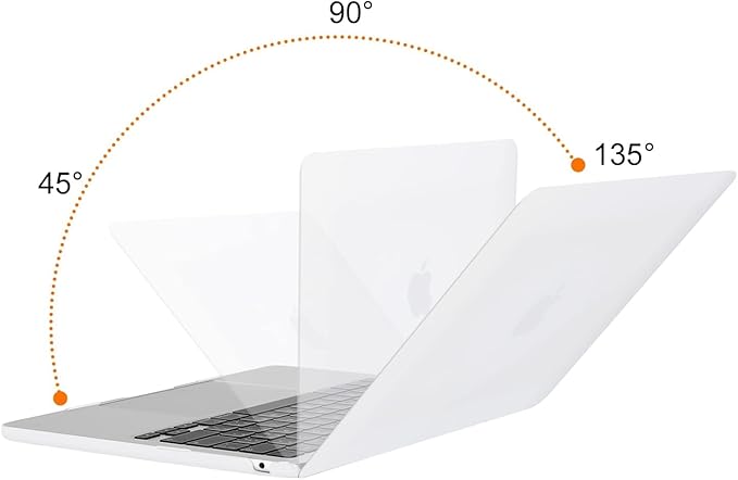 MOSISO Compatible with MacBook Air 13 inch Case M5 2026 M4 2025 M3 M2 2024-2022 A3449 A3240 A3113 A2681, Hard Shell&Keyboard Cover&Screen Film&Type C for MacBook Air 13.6 inch Case, White