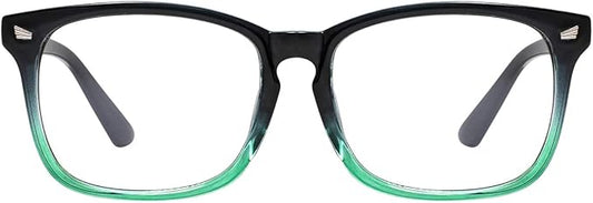 MAXJULI Blue Light Blocking Glasses,Computer Reading/Gaming/TV/Phones Glasses for Women Men(Blue Gradient Green)