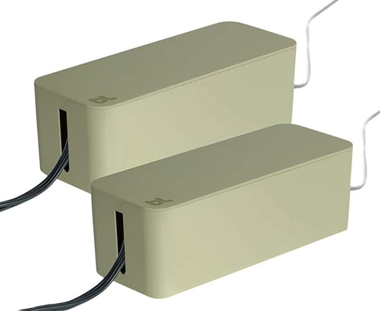 Bluelounge CableBox Cable and Cord Management System - (Light Sage) - Pack of 2 by Bluelounge