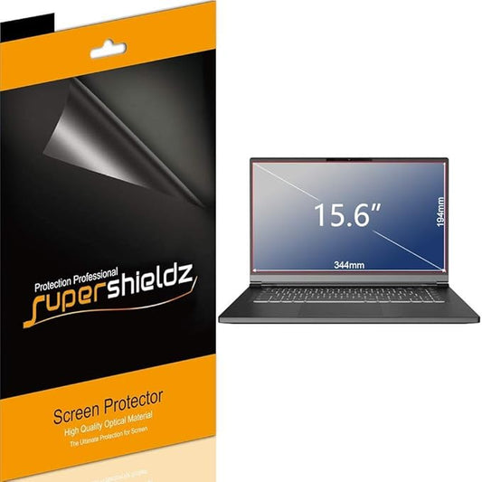 Supershieldz (3 Pack) Designed for Universal 15.6 inch with 16:9 Aspect Ratio Laptop Screen Protector, (344mm x 194mm) Screen Protector, 0.12mm, High Definition Clear Shield (PET)