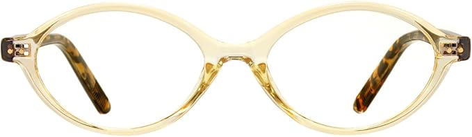 TIJN Olisa Blue Light Blocking Glasses for Women Men,Retro Oval Frame Bluelight Eyeglasses for Gaming/Computer/Screen