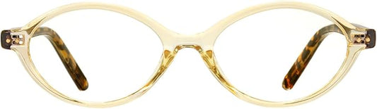 TIJN Olisa Blue Light Blocking Glasses for Women Men,Retro Oval Frame Bluelight Eyeglasses for Gaming/Computer/Screen