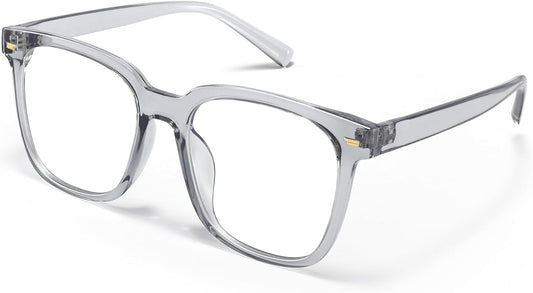 PANNER Oversized Square Blue Light Blocking Glasses for Women Men Anti Glare Reduce Eyestrain Computer Glasses